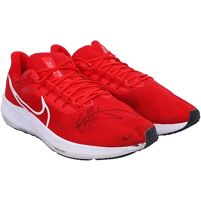 Jack Flaherty St. Louis Cardinals Autographed Player-Worn Red Nike Shoes from the 2023 MLB Season