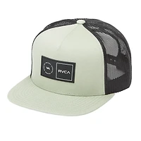 Men's RVCA Light Green Platform Trucker Snapback Hat