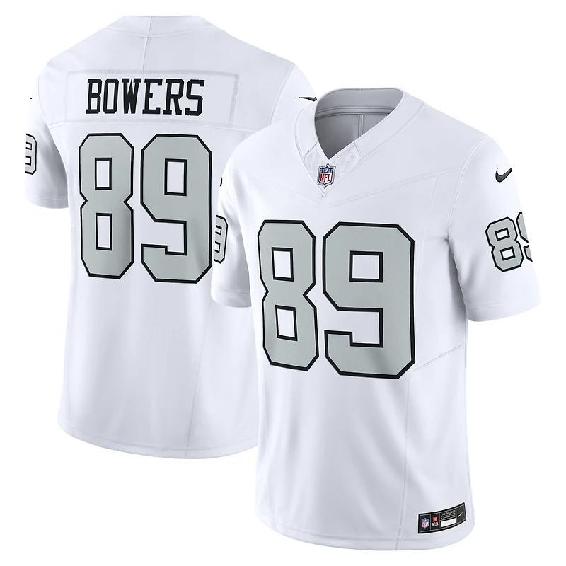 Men's Nike Brock Bowers White Las Vegas Raiders Alternate  Vapor F.U.S.E. Limited Jersey