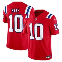 Men's Nike Drake Maye Red New England Patriots Alternate  Vapor F.U.S.E. Limited Jersey