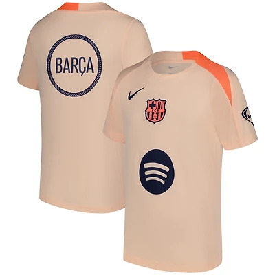 Youth Nike  Cream Barcelona 2025/26 Strike Performance Top