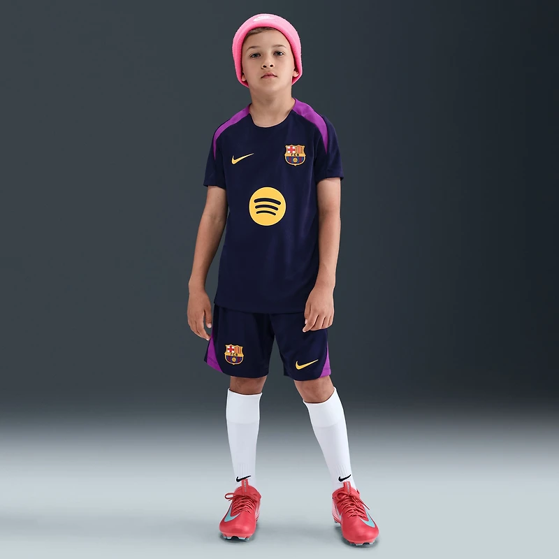 Youth Nike  Navy Barcelona 2025/26 Strike Performance Top