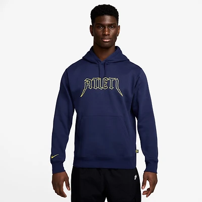 Men's Nike  Navy Atletico de Madrid Club Pullover Hoodie