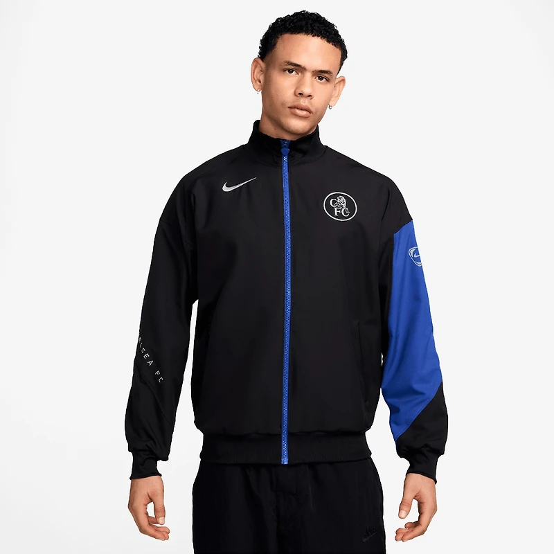 Men's Nike Black Chelsea 2025/26 Strike Anthem Full-Zip Jacket