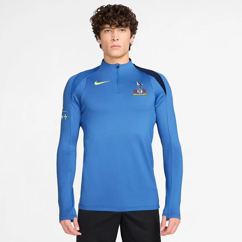 Men's Nike Blue Tottenham Hotspur 2025/26 Strike Drill Quarter-Zip Long Sleeve Dri-FIT Top