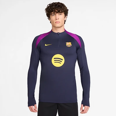 Men's Nike Purple Barcelona 2025/26 Strike Drill Quarter-Zip Long Sleeve Dri-FIT Top