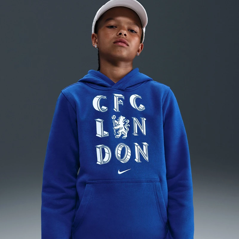 Youth Nike Blue Chelsea Club Hoodie