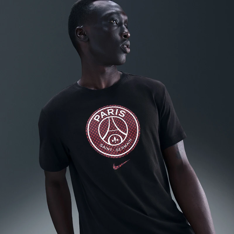 Men's Nike  Black Paris Saint-Germain Crest T-Shirt
