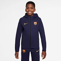 Youth Nike  Purple Barcelona 2025/26 Tech Fleece Full-Zip Hoodie