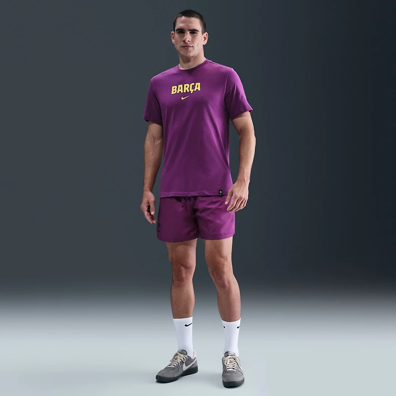 Men's Nike Purple Barcelona 2025/26 Wordmark T-Shirt