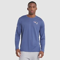 Men's Nike  Storm Blue New England Patriots 2025 Rivalries Collection Sideline Legend Dri-FIT Long Sleeve T-Shirt