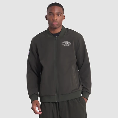 Men's Nike  Gotham Green New York Jets 2025 Rivalries Collection Sideline Full-Zip Bomber Jacket