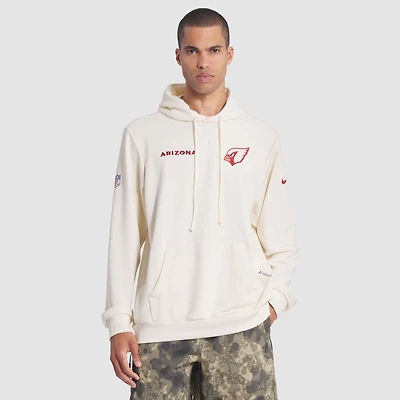 Men's Nike Natural Arizona Cardinals 2025 Rivalries Collection Standard Issue Sideline Dri-FIT Hoodie