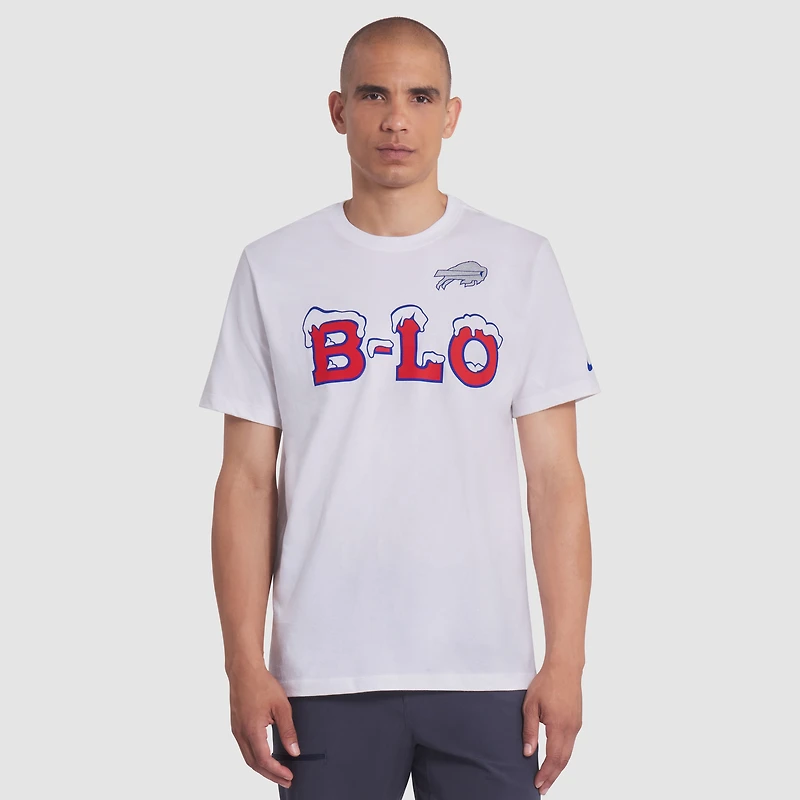 Men's Nike White Buffalo Bills 2025 Rivalries Collection Essential T-Shirt