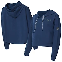 Women's Concepts Sport Navy San Diego FC Elevation Tri-Blend Long Sleeve Pullover Hoodie