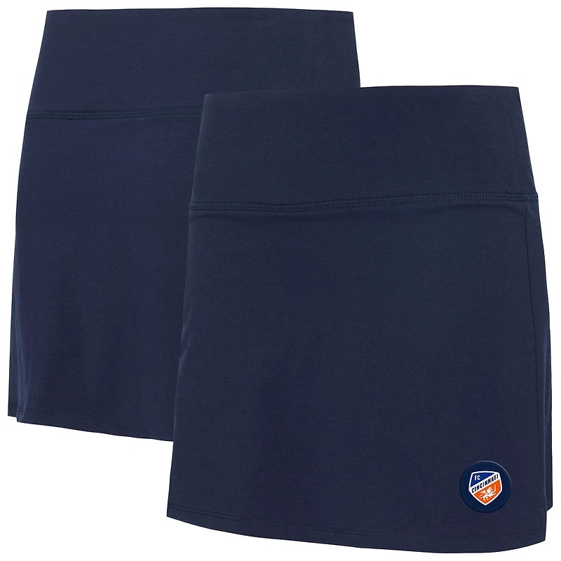 Women's Concepts Sport Navy FC Cincinnati Market Knit Tri-Blend Skort