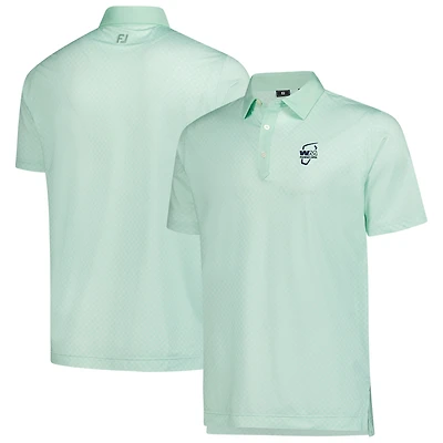Men's FootJoy  Light Green WM Phoenix Open Checker Print Lisle Polo