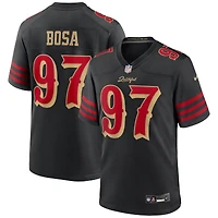 Men's Nike Nick Bosa Black San Francisco 49ers 2025 Rivalries Collection Game Jersey