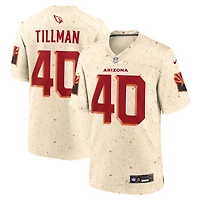 Men's Nike Pat Tillman Natural Arizona Cardinals 2025 Rivalries Collection Retired Player Game Jersey