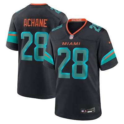 Men's Nike De’Von Achane Pitch Blue Miami Dolphins 2025 Rivalries Collection Game Jersey