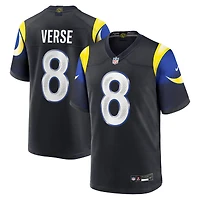Men's Nike Jared Verse Midnight Blue Los Angeles Rams 2025 Rivalries Collection Game Jersey