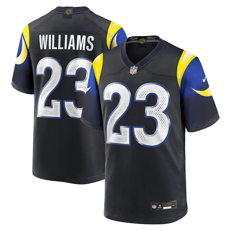 Men's Nike Kyren Williams Midnight Blue Los Angeles Rams 2025 Rivalries Collection Game Jersey