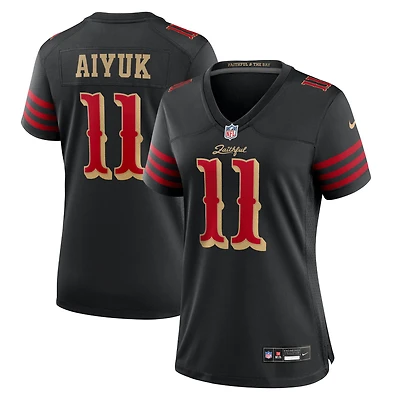 Women's Nike Brandon Aiyuk Black San Francisco 49ers 2025 Rivalries Collection Game Jersey
