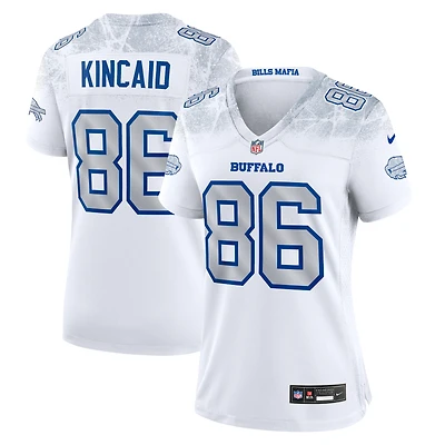 Women's Nike Dalton Kincaid White Buffalo Bills 2025 Rivalries Collection Game Jersey