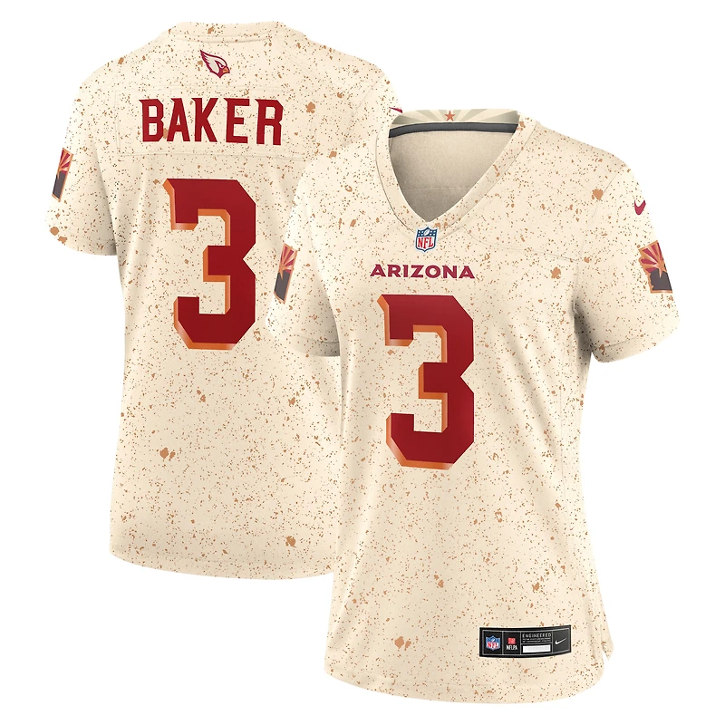Women's Nike Budda Baker Natural Arizona Cardinals 2025 Rivalries Collection Game Jersey