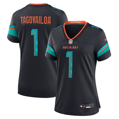 Women's Nike Tua Tagovailoa Pitch Blue Miami Dolphins 2025 Rivalries Collection Game Jersey