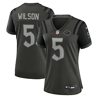 Women's Nike Garrett Wilson Gotham Green New York Jets 2025 Rivalries Collection Game Jersey