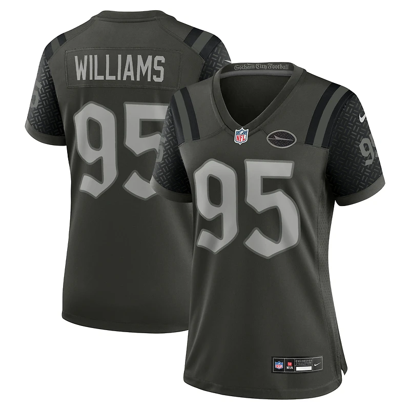 Women's Nike Quinnen Williams Gotham Green New York Jets 2025 Rivalries Collection Game Jersey