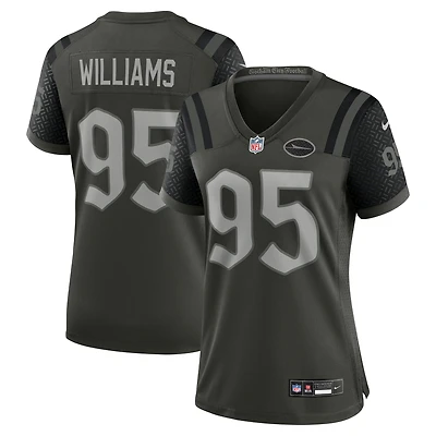 Women's Nike Quinnen Williams Gotham Green New York Jets 2025 Rivalries Collection Game Jersey