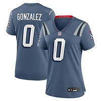 Women's Nike Christian Gonzalez Storm Blue New England Patriots 2025 Rivalries Collection Game Jersey