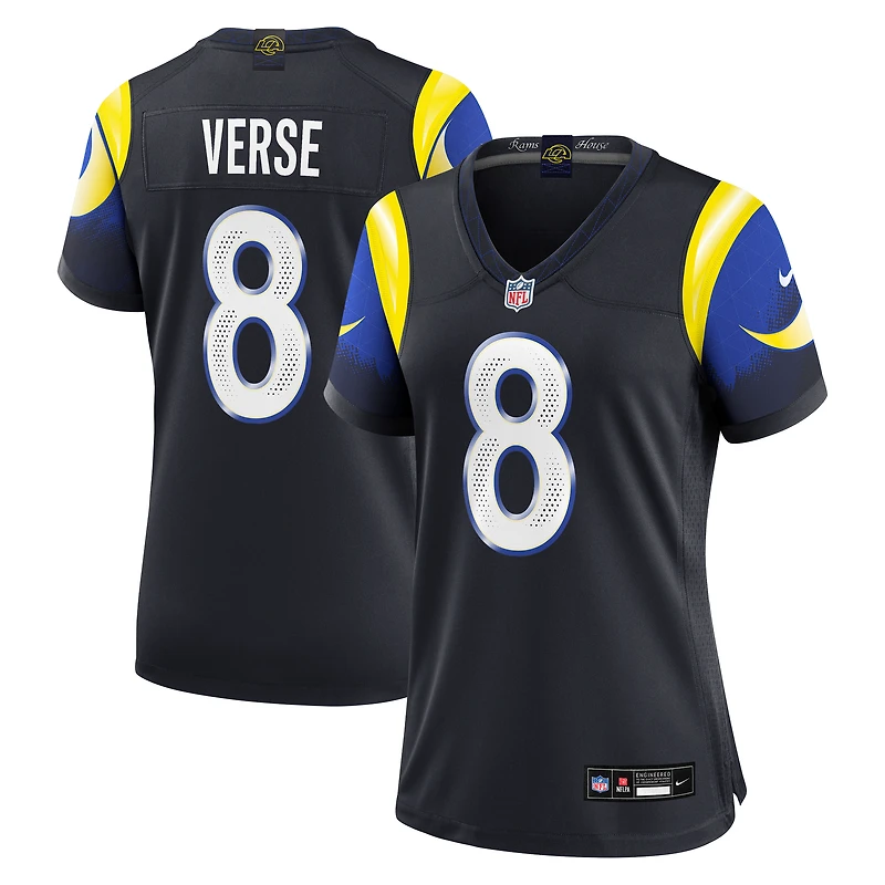 Women's Nike Jared Verse Midnight Blue Los Angeles Rams 2025 Rivalries Collection Game Jersey