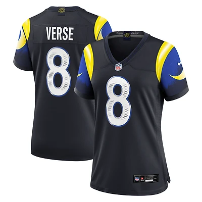 Women's Nike Jared Verse Midnight Blue Los Angeles Rams 2025 Rivalries Collection Game Jersey