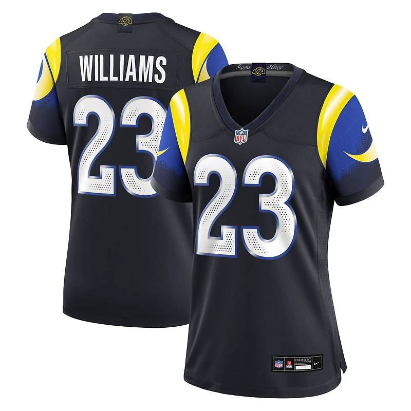 Women's Nike Kyren Williams Midnight Blue Los Angeles Rams 2025 Rivalries Collection Game Jersey