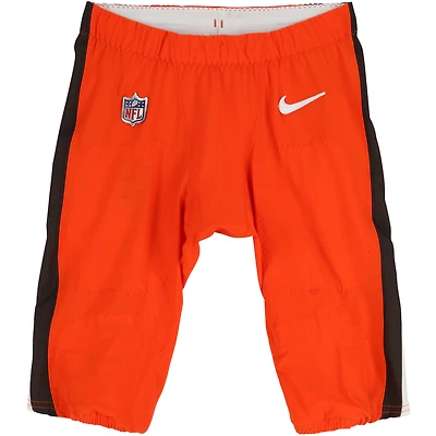 Devin Bush Cleveland Browns Game-Used Orange Nike Pants vs. Denver Broncos on December 2, 2024