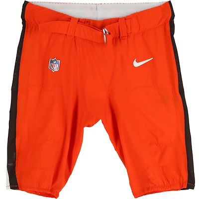 Shelby Harris Cleveland Browns Game-Used Orange Nike Pants vs. Denver Broncos on December 2, 2024