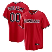 Men's Nike  Red Cleveland Guardians Alternate 2 Custom Replica Jersey