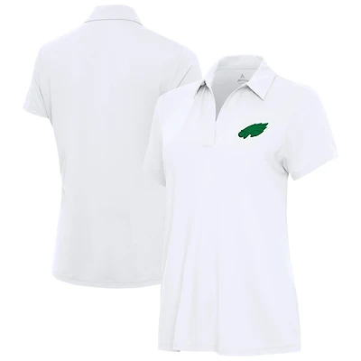 Women's Antigua  White Philadelphia Eagles St. Patrick's Day Era Polo