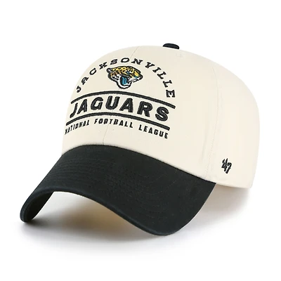 Men's '47  Natural Jacksonville Jaguars Windham Clean Up Adjustable Hat