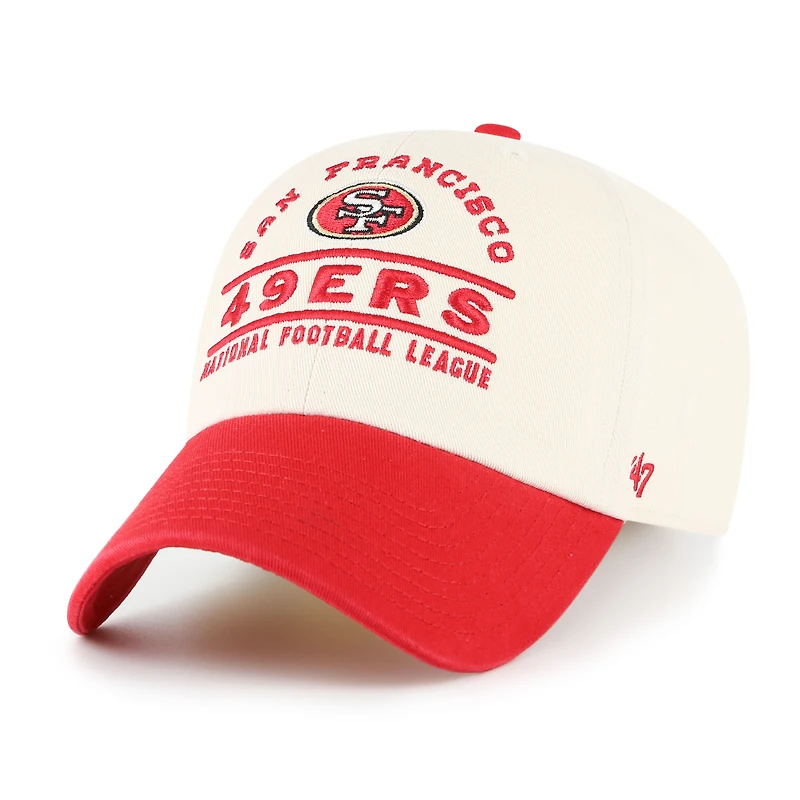 Men's '47 Natural San Francisco 49ers Windham Clean Up Adjustable Hat