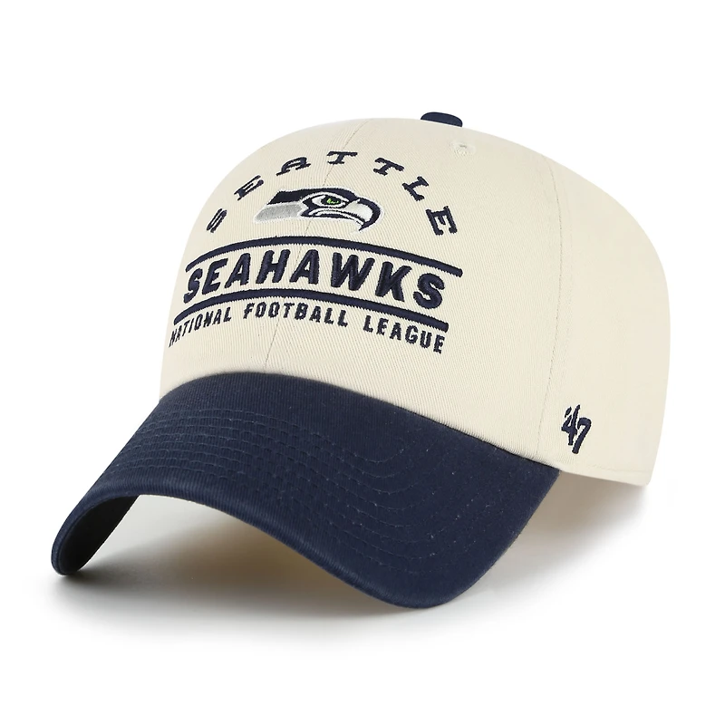 Men's '47  Natural Seattle Seahawks Windham Clean Up Adjustable Hat