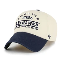 Men's '47  Natural Seattle Seahawks Windham Clean Up Adjustable Hat