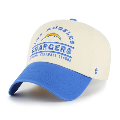 Men's '47  Natural Los Angeles Chargers Windham Clean Up Adjustable Hat