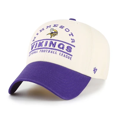 Men's '47  Natural Minnesota Vikings Windham Clean Up Adjustable Hat