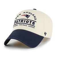 Men's '47  Natural New England Patriots Windham Clean Up Adjustable Hat