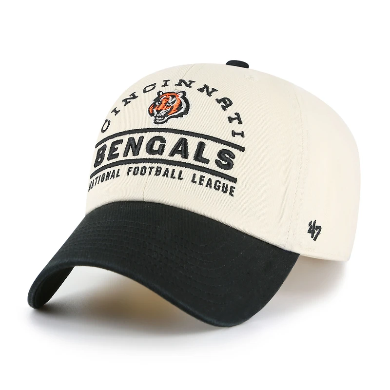 Men's '47 Natural Cincinnati Bengals Windham Clean Up Adjustable Hat