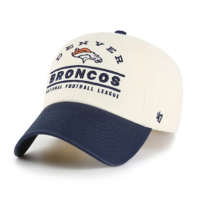Men's '47  Natural Denver Broncos Windham Clean Up Adjustable Hat
